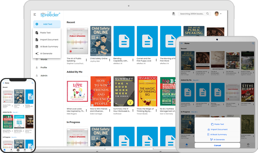 All your reading in sync on all your devices